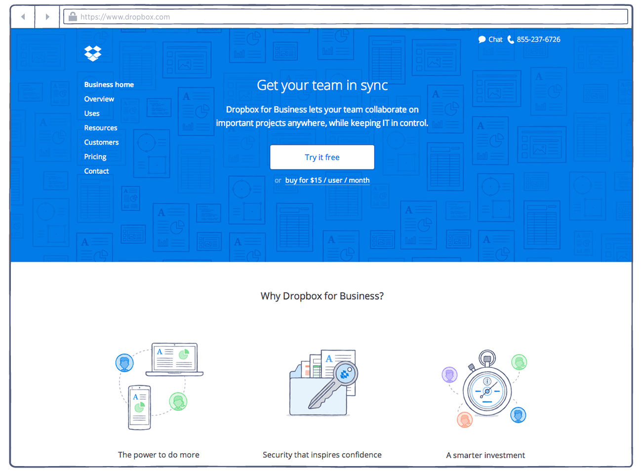 New Dropbox for Business website