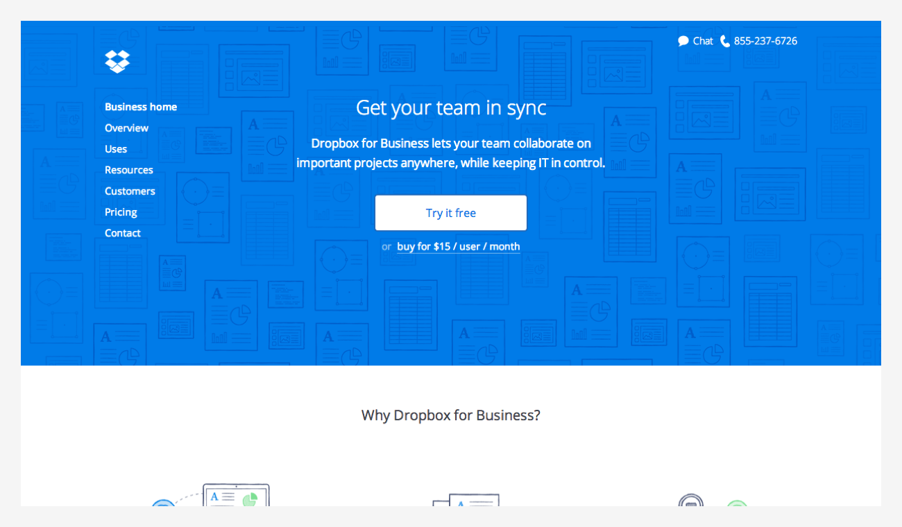 New Dropbox for Business website