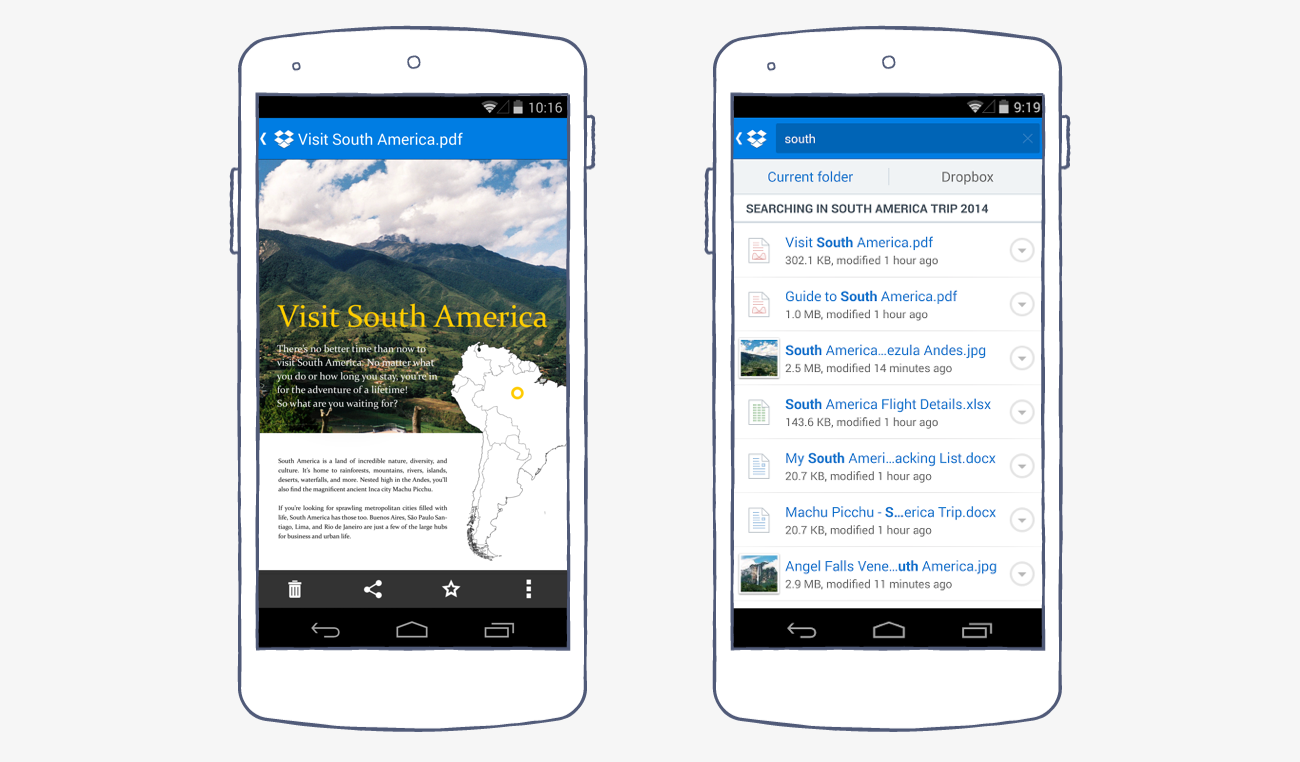 Dropbox for Android: Introducing doc previews and smarter search | Dropbox  Blog