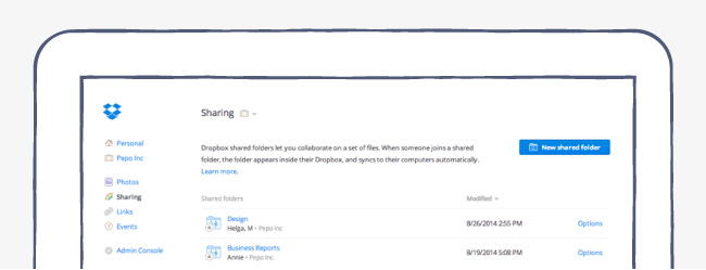 Collaborating With Dropbox Shared Folders Vs Links Dropbox Blog