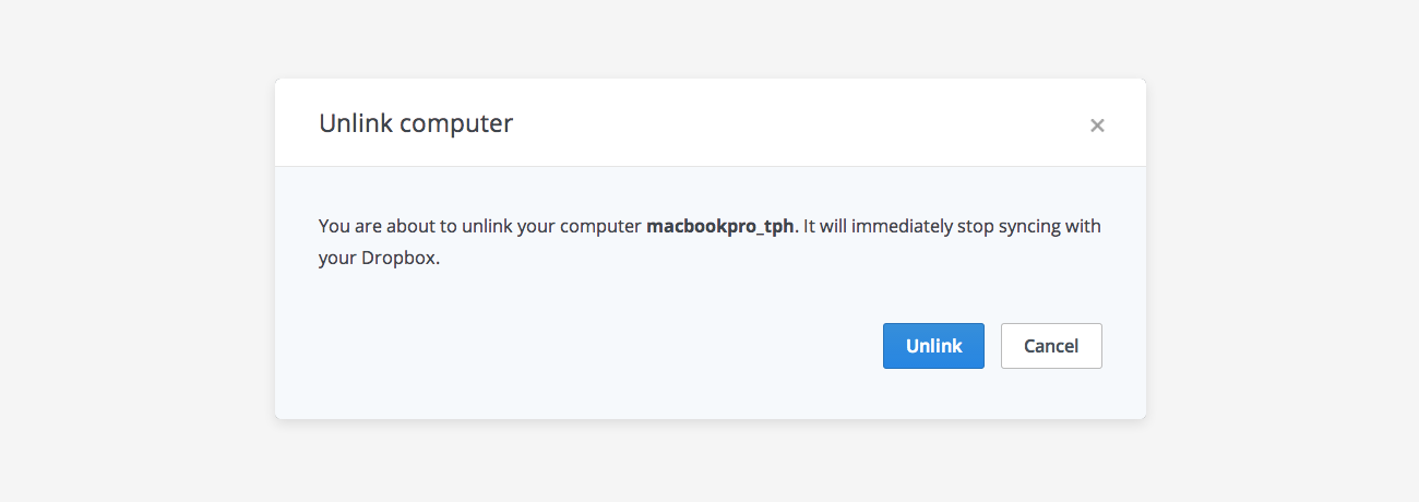 logout of dropbox on mac