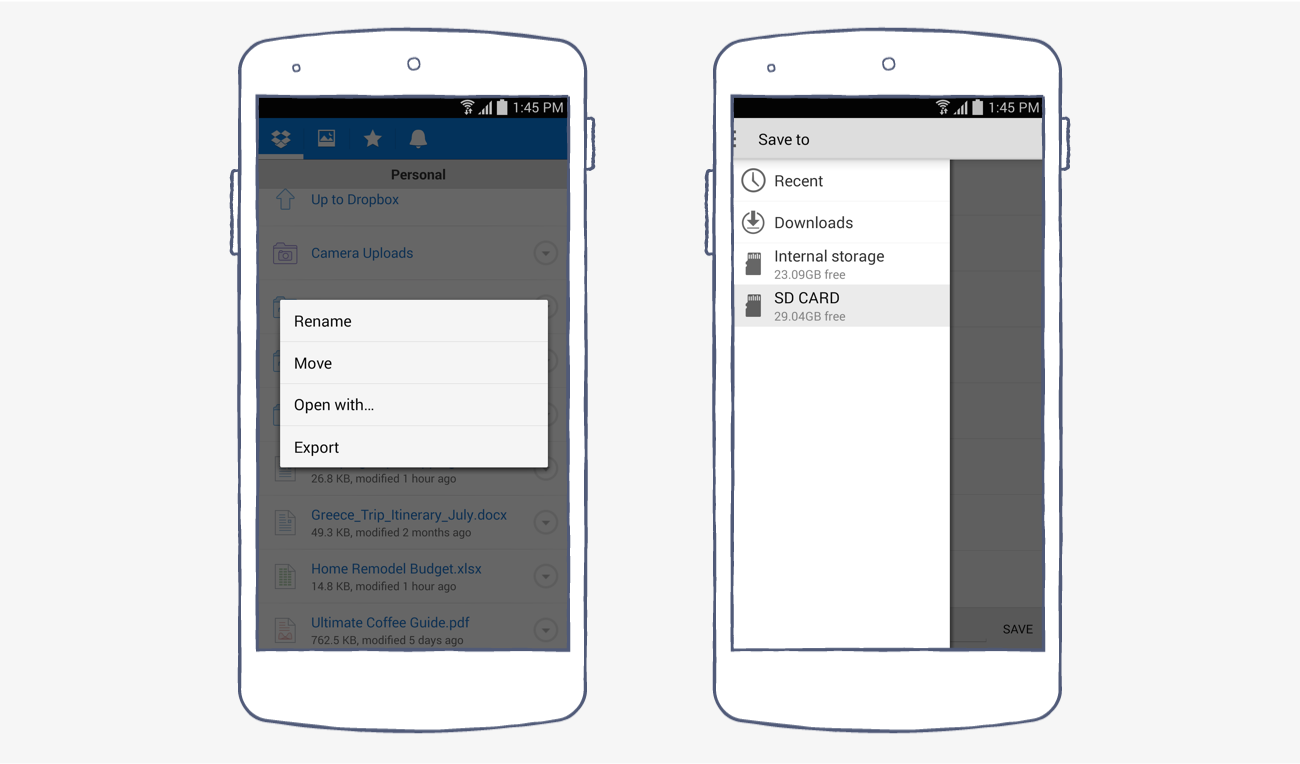 How to move files from internal storage to sd card android