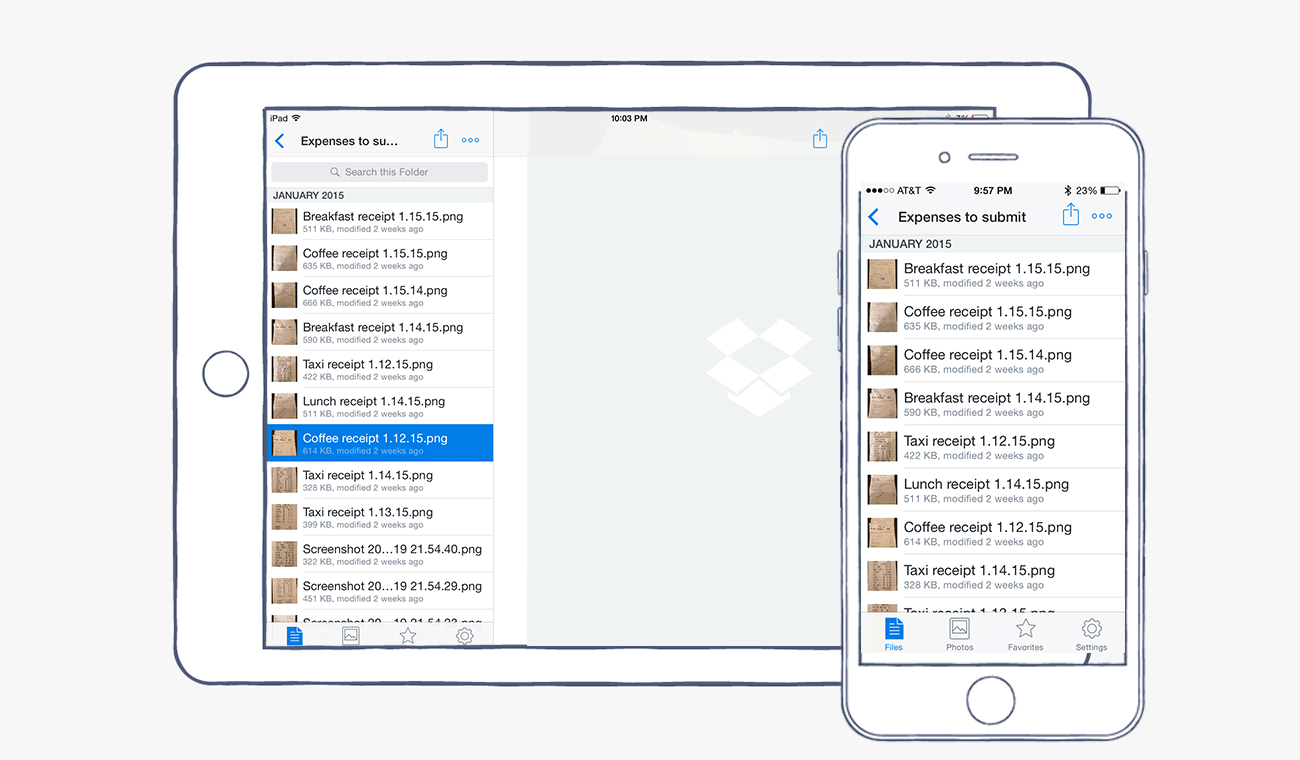 Dropbox for expenses