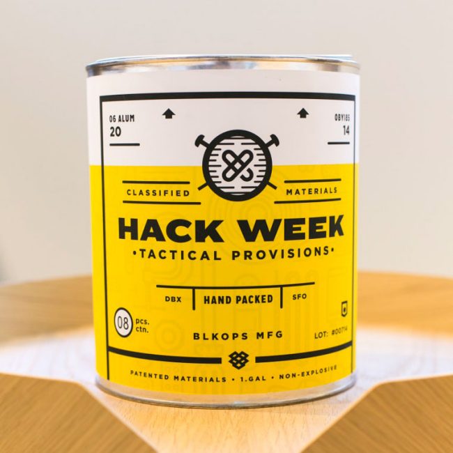 Hack Week paint can