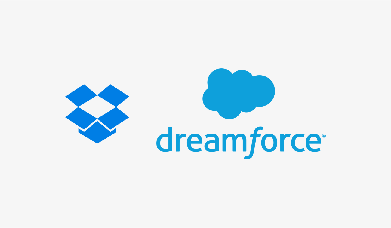 Dropbox and Dreamforce logos