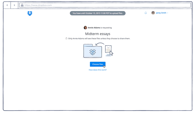 how to open a dropbox link from an email