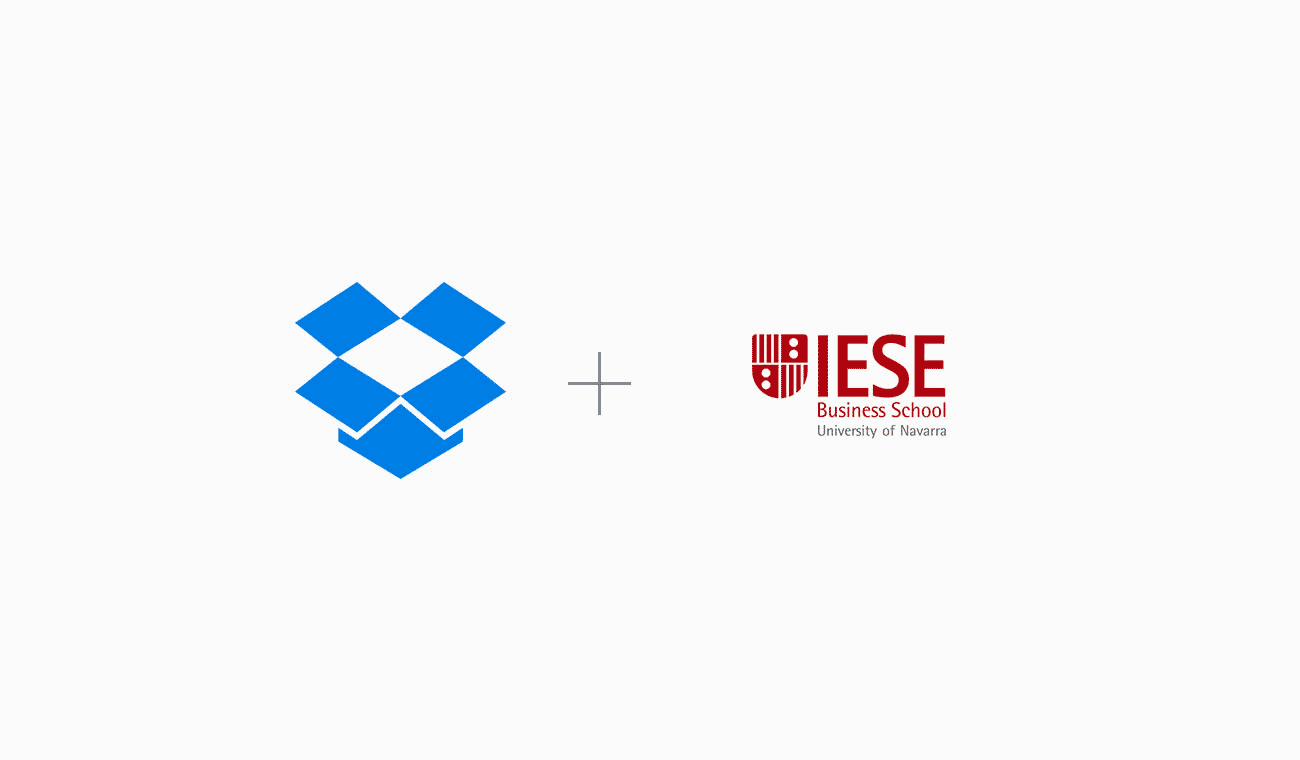 Dropbox and IESE Business School logos