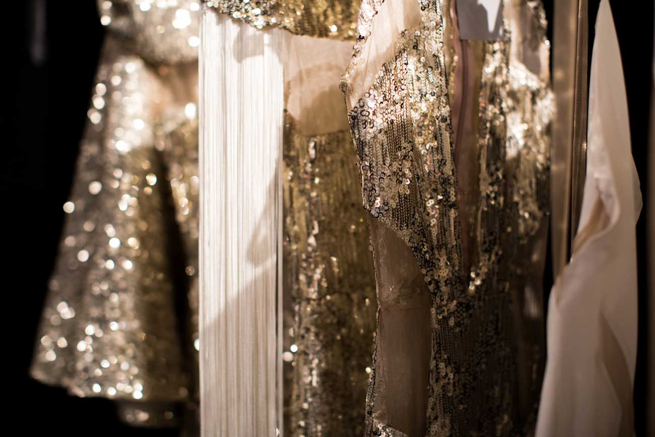 Photo of gold fabrics