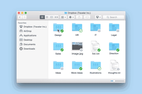 A user sets a folder to be stored online-only using Smart Sync.
