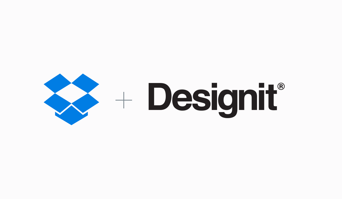 Dropbox and Designit logos