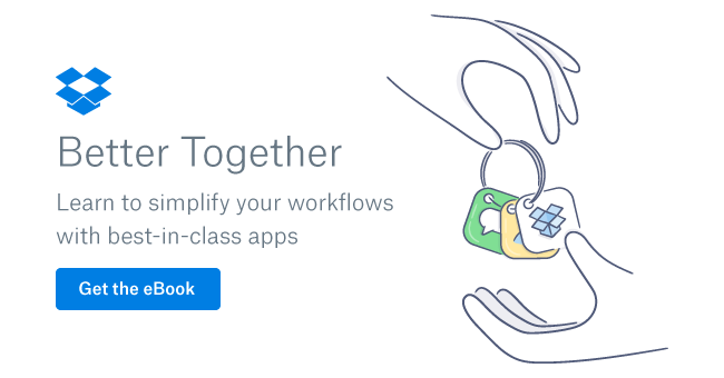 Banner for Dropbox Better Together eBook