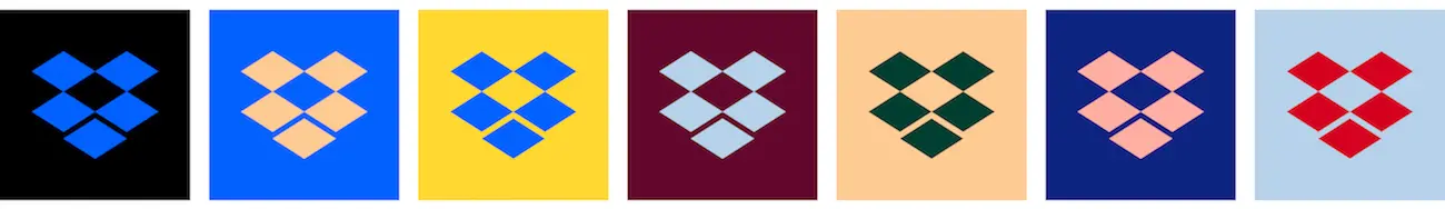 New Dropbox logo and colors