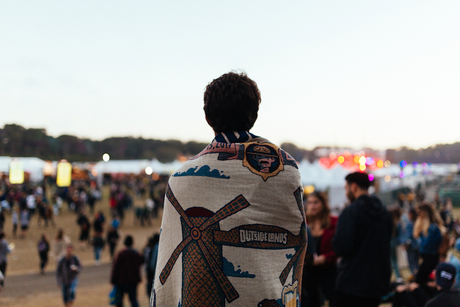 Outside Lands blanket photo by Cal Bingham