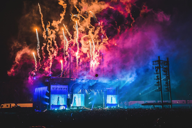 Outside Lands fireworks photo by Jack Gorlin