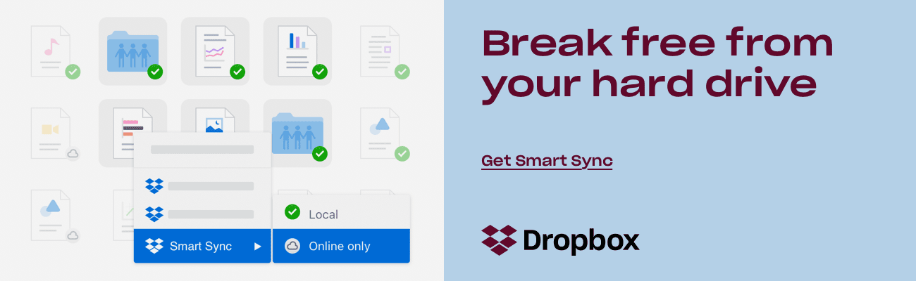 Break free from your hard drive | Get Dropbox Smart Sync