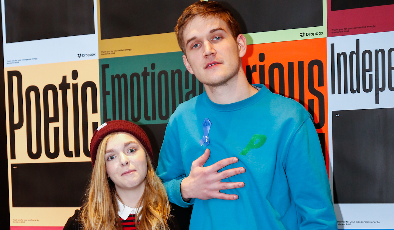 Actress Elsie Fisher and Director Bo Burnham at the IndieWire Studio presented by Dropbox