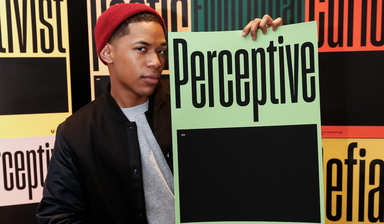 Actor Kelvin Harrison Jr. at the IndieWire Studio presented by Dropbox