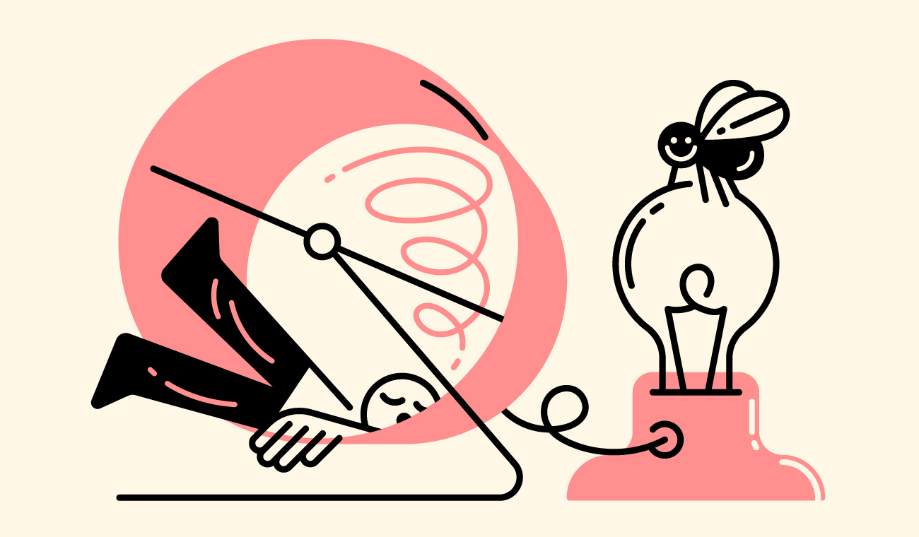 Illustration for post on productivity and creativity