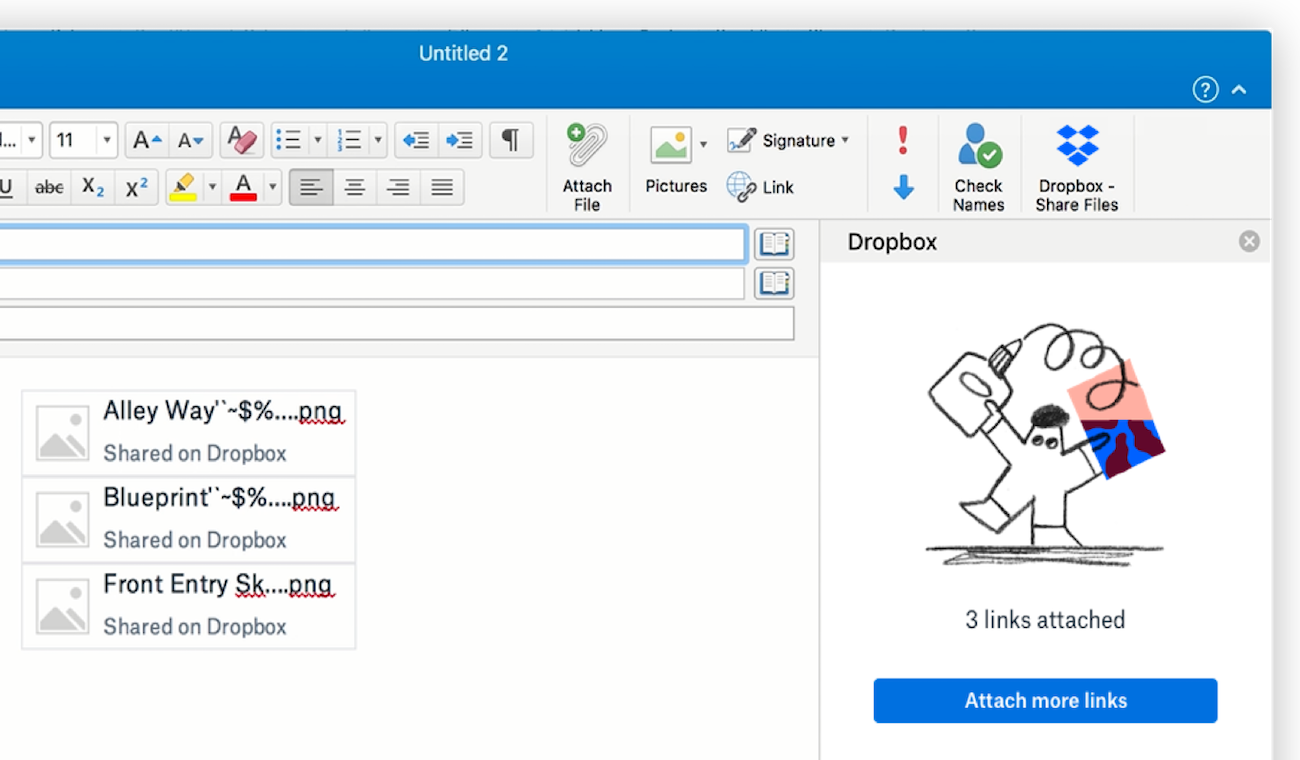 outlook for mac 2018 where to find attachments