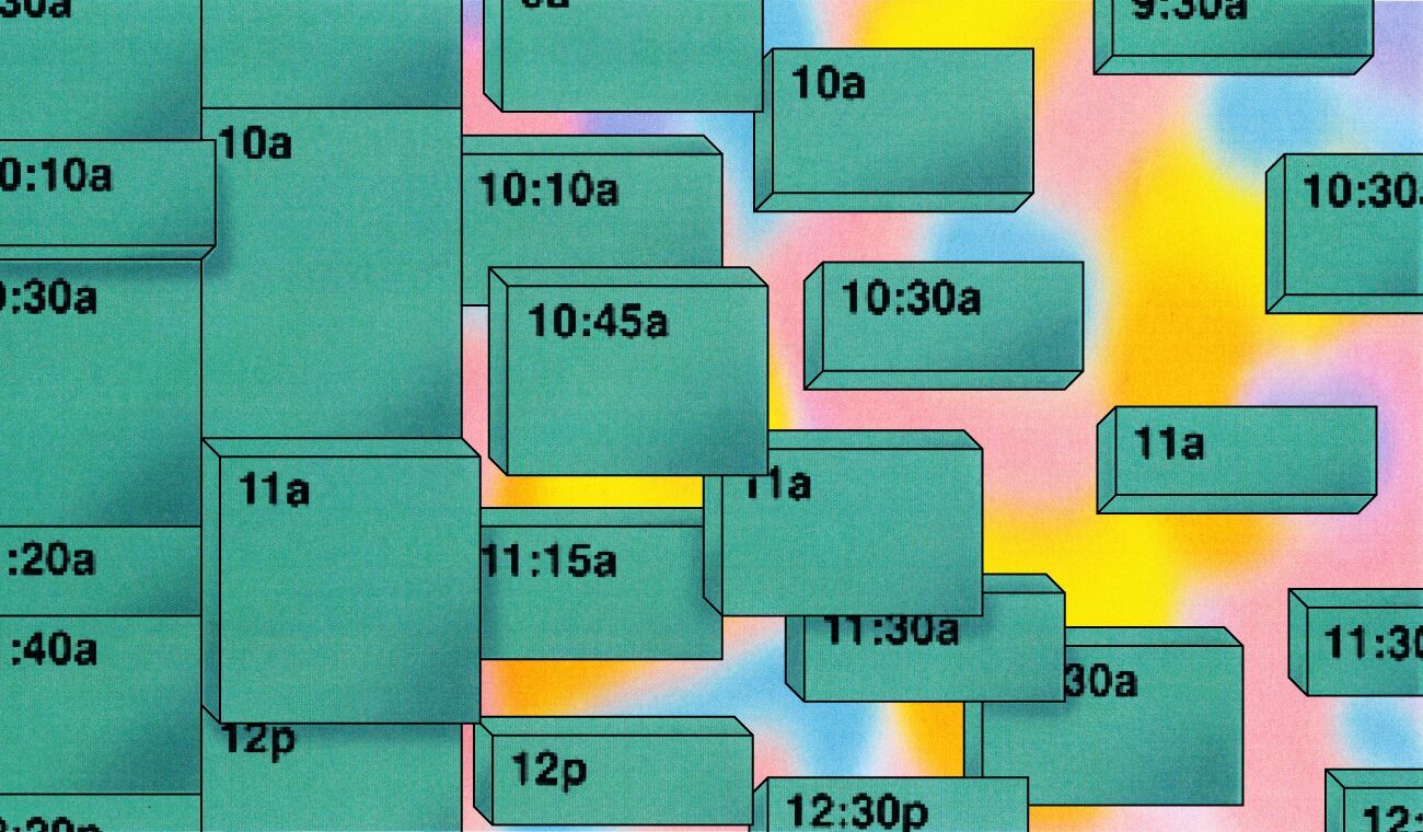 Illustration for blog post on gains from declining meetings