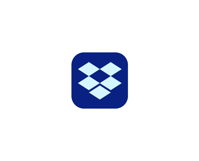 Animated screenshot of Dropbox mobile app showing file activity