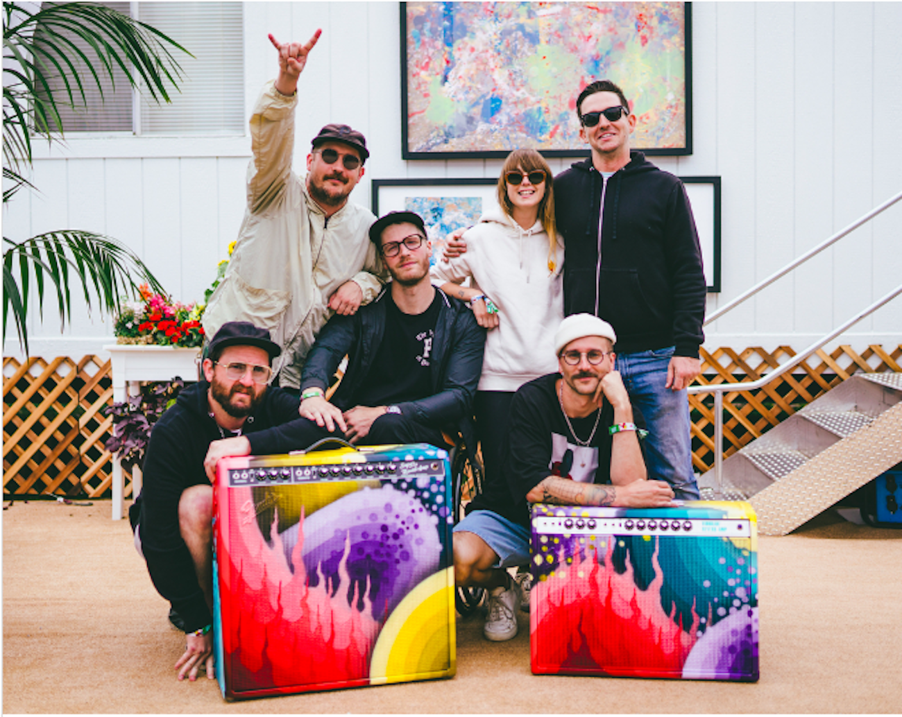 Photo of Portugal. The Man and Ricky Watts by Jeremy Cohen