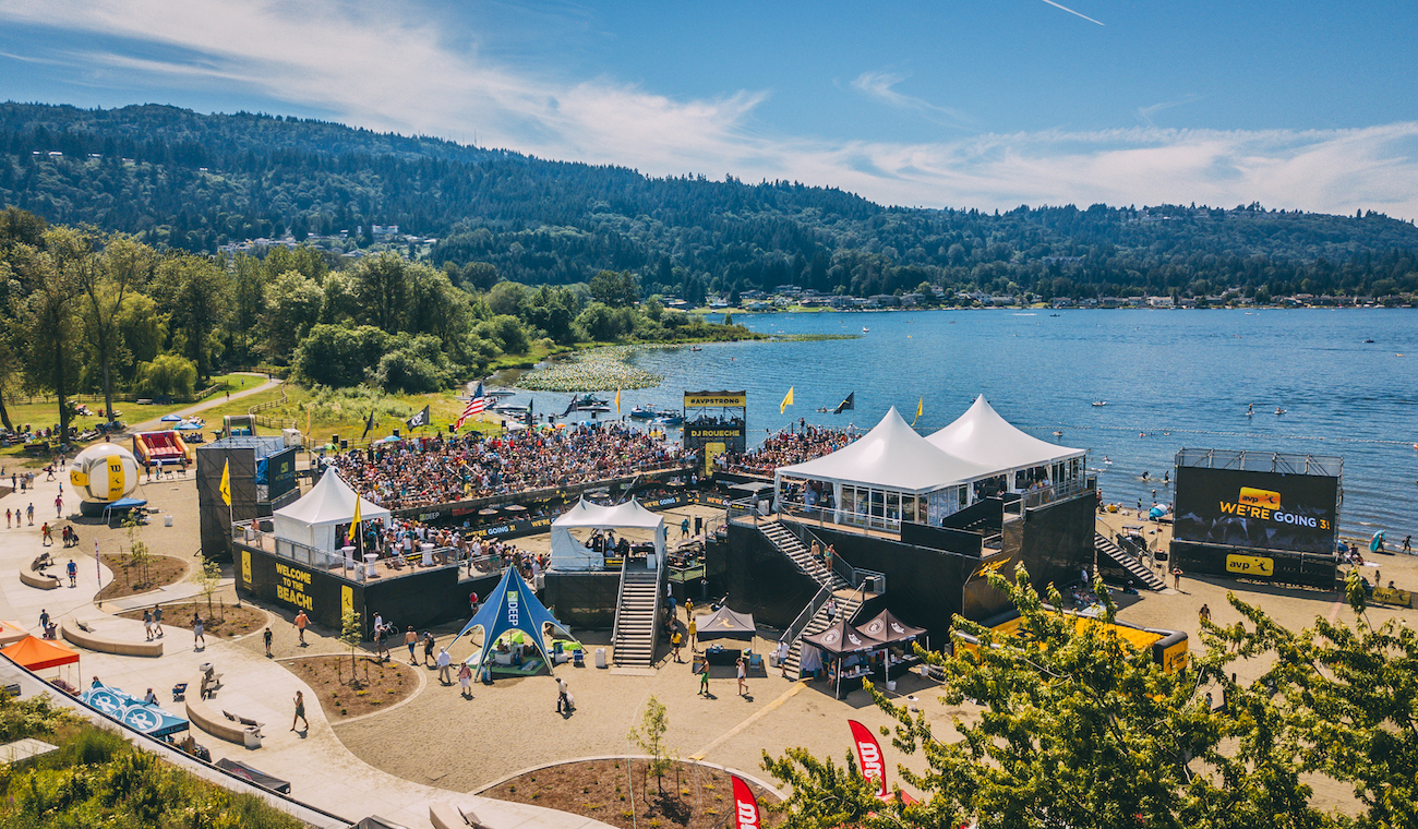 Aerial photo of AVP in Seattle