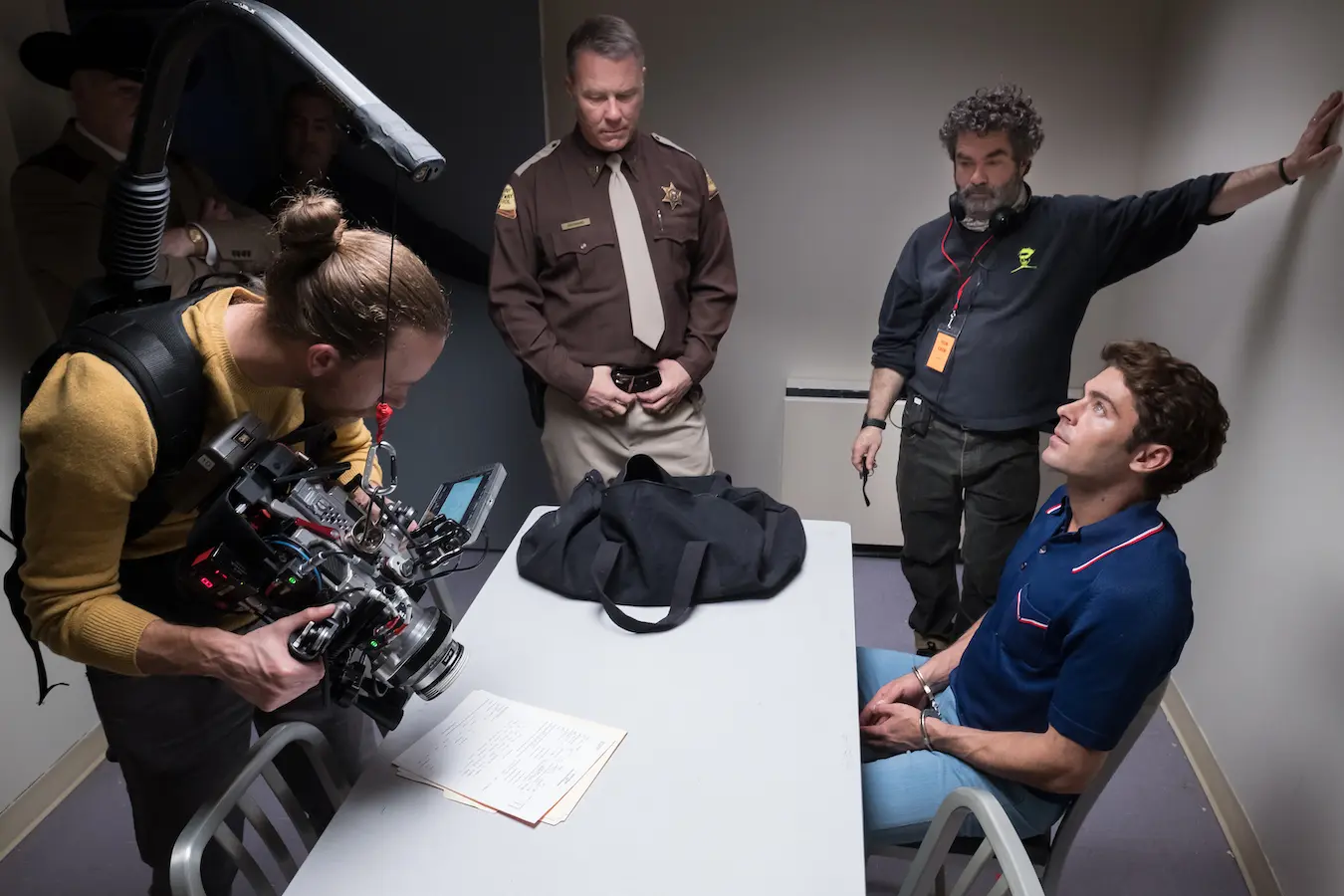 Joe Berlinger on the set of Extremely Wicked, Shockingly Evil and Vile