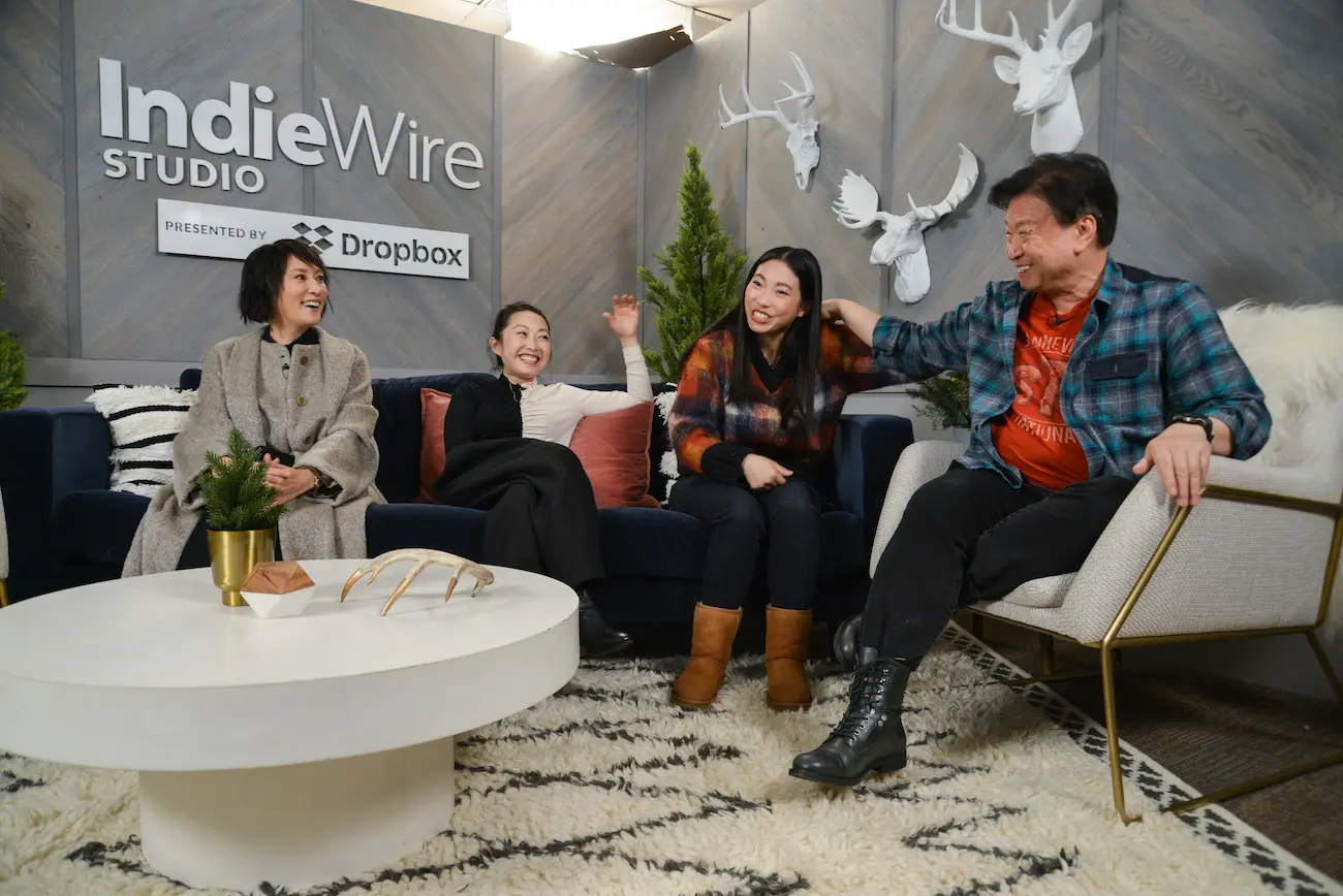 The Farewell’s Diana Lin, Lulu Wang, Awkwafina, and Tzi Ma (actor). At the IndieWire Studio presented by Dropbox.