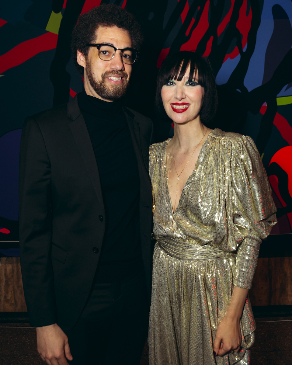 Photo of Danger Mouse and Karen O at the private opening of "An Encounter with Lux Prima"