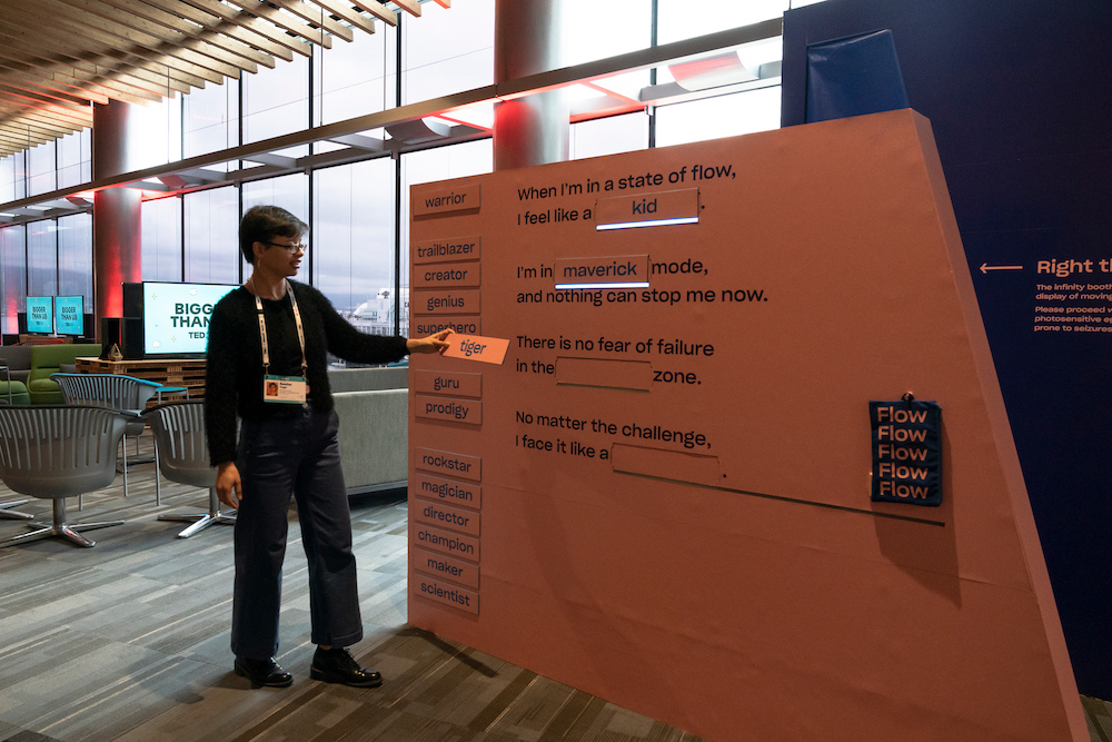 Dropbox flow board at TED2019 Vancouver