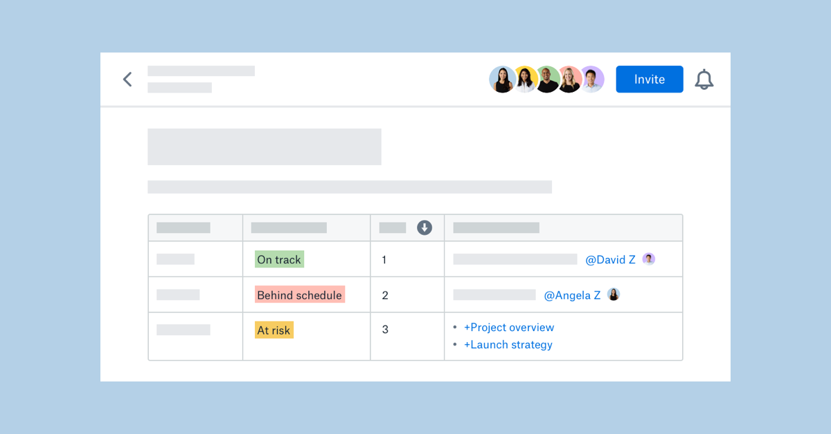 Simplify Project Planning With More Powerful Tables In Dropbox Paper |  Dropbox Blog