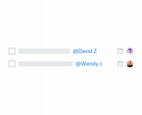 Animated screenshot showing checklist feature in Dropbox Paper
