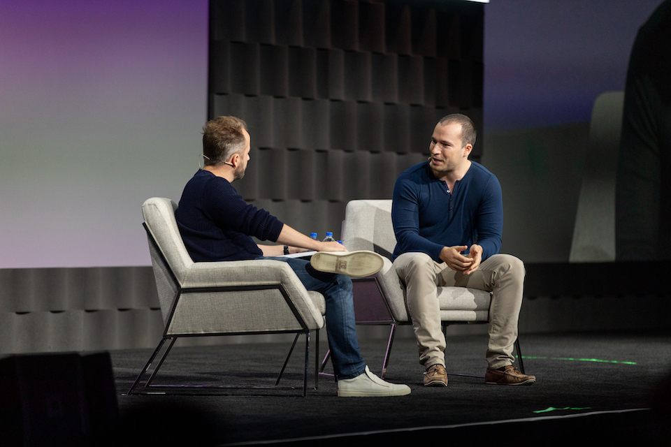 Photo of Drew Houston and Greg Brockman by Jose Prado