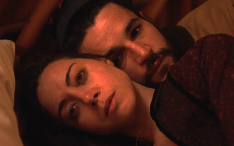 Aubrey Plaza and Christopher Abbott in Black Bear (photo by Rob Leitzell)