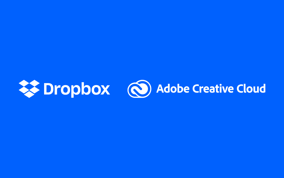 Dropbox和Adobe Creative Cloud的标志