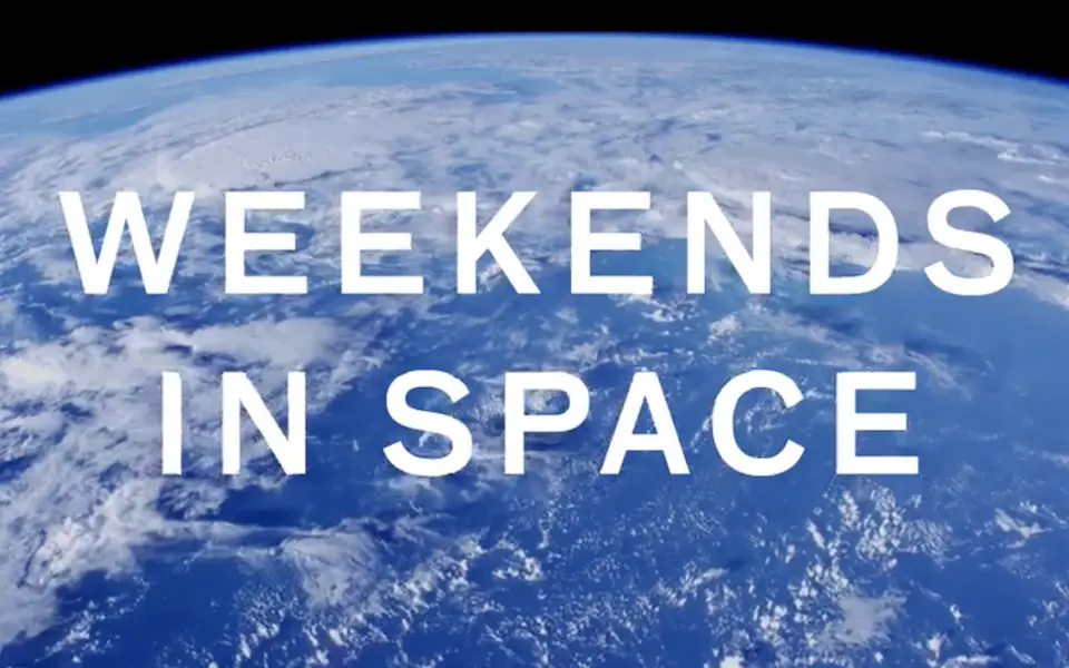 Screenshot from the movie "Weekends in Space"