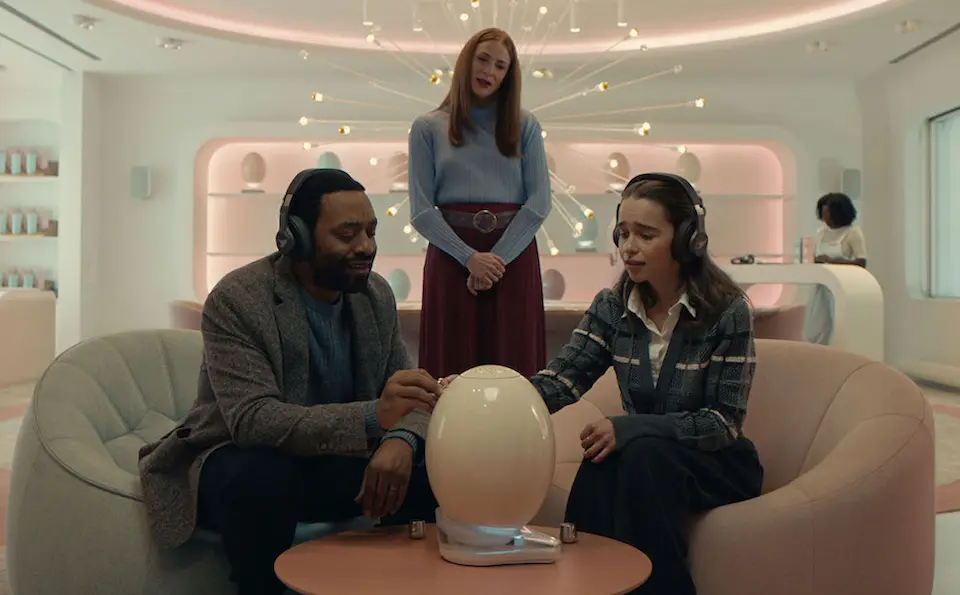 Emilia Clarke, Chiwetel Ejiofor and Rosalie Craig appear in The Pod Generation by Sophie Barthes, an official selection of the Premieres program at the 2023 Sundance Film Festival. 