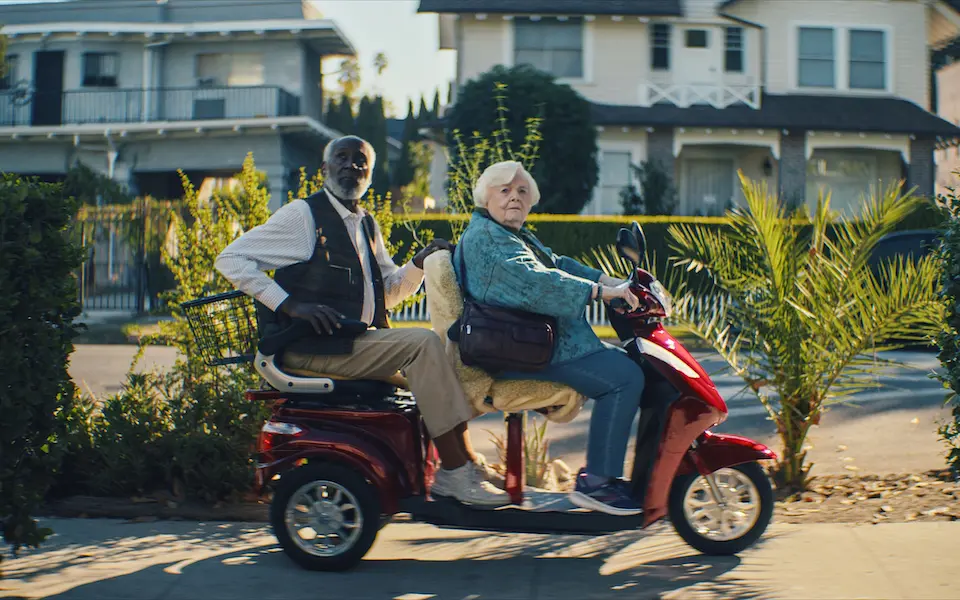 Richard Roundtree and June Squibb appear in Thelma by Josh Margolin, an official selection of the Premieres program at the 2024 Sundance Film Festival. Courtesy of Sundance Institute | photo by David Bolen.