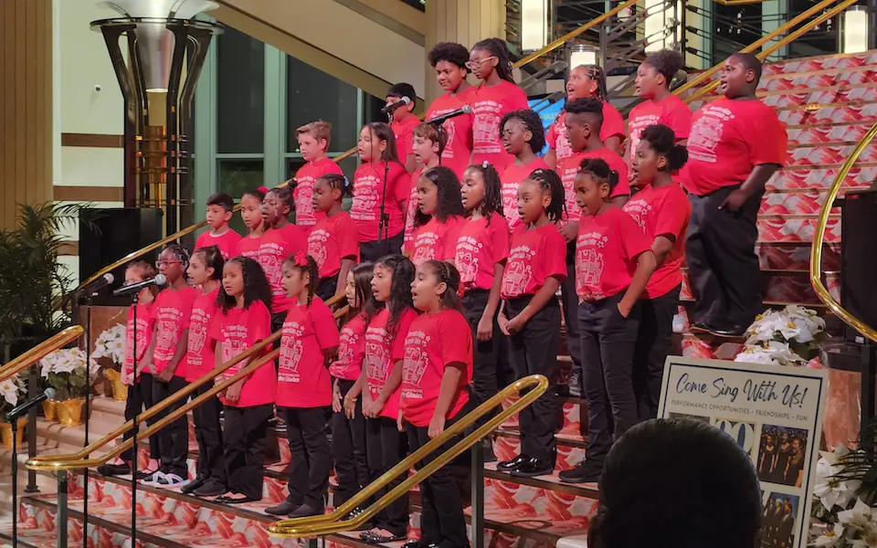 Photo of youth choir at an event organized by Prime Time Palm Beach County