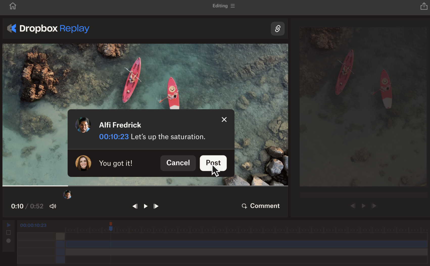 All your feedback, all in one place: Dropbox Replay’s new feature
with Avid Media Composer