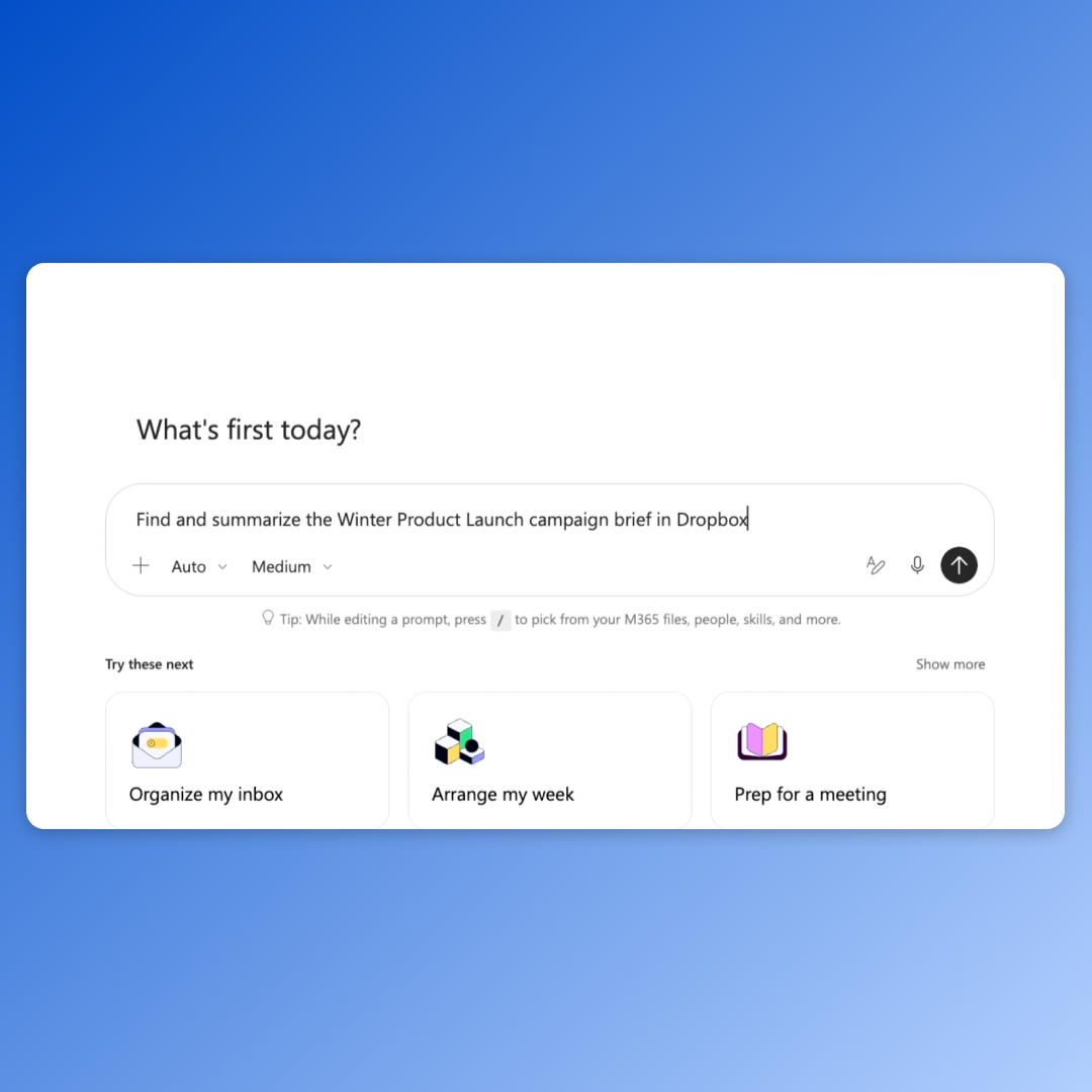 Bring trusted Dropbox context directly into Microsoft Copilot