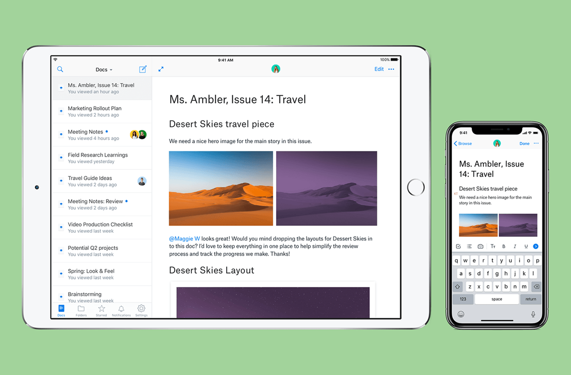 New Mobile And Calendaring Features Now Available For Dropbox Paper Dropbox Blog