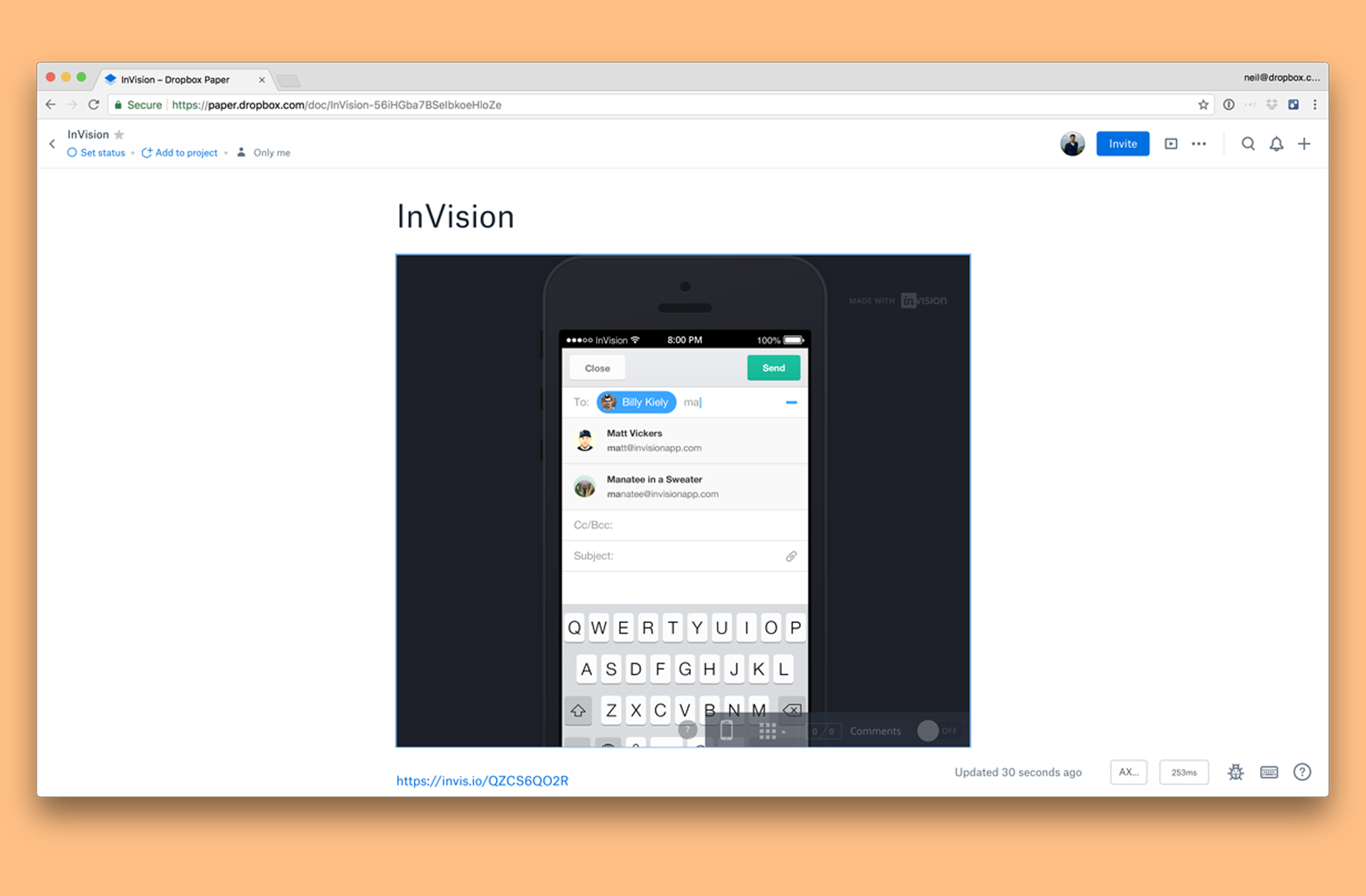 dropbox paper features