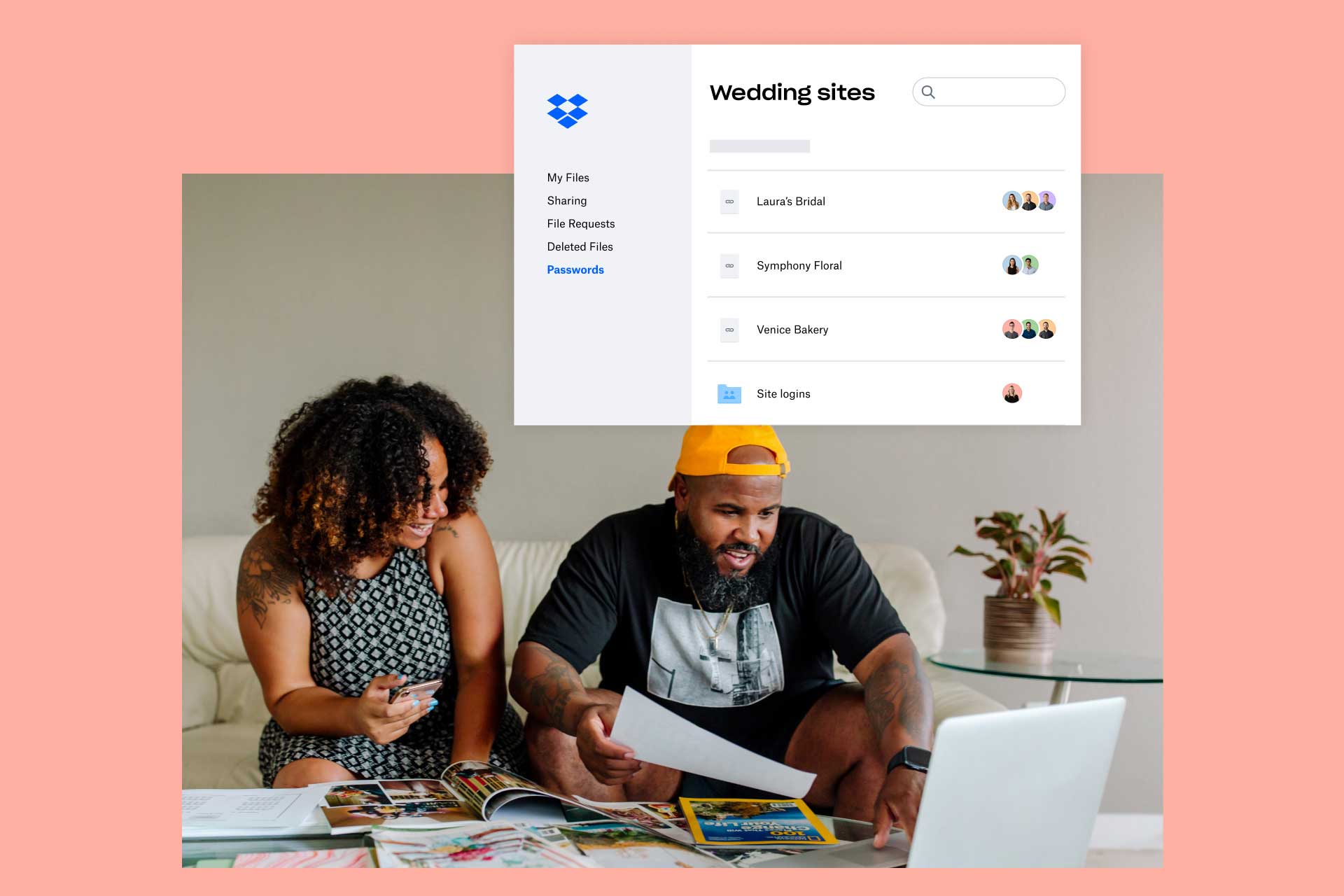 コロナ禍の中 Dropbox でヒントを得ながら結婚式を計画 Dropbox