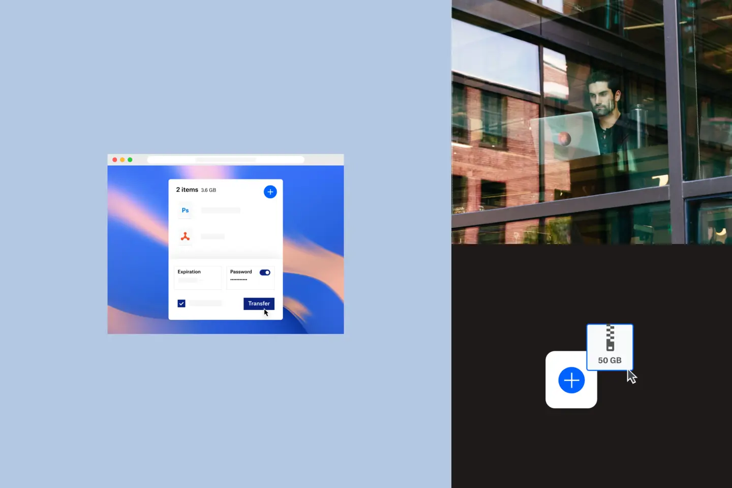 Send hurtigt store filer til alle med Dropbox Transfer