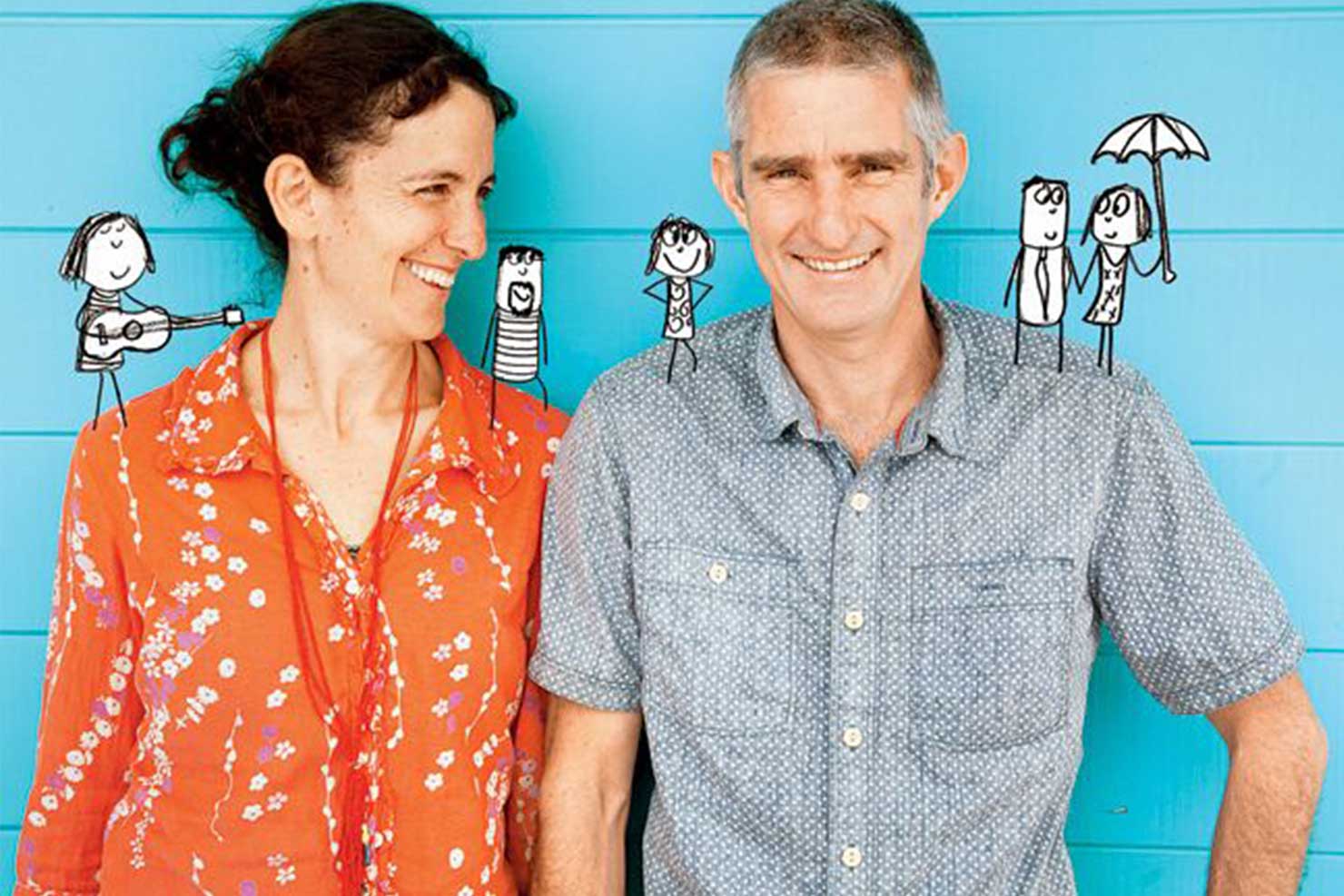 Artist couple Lisa Swerling and Ralph Lazar