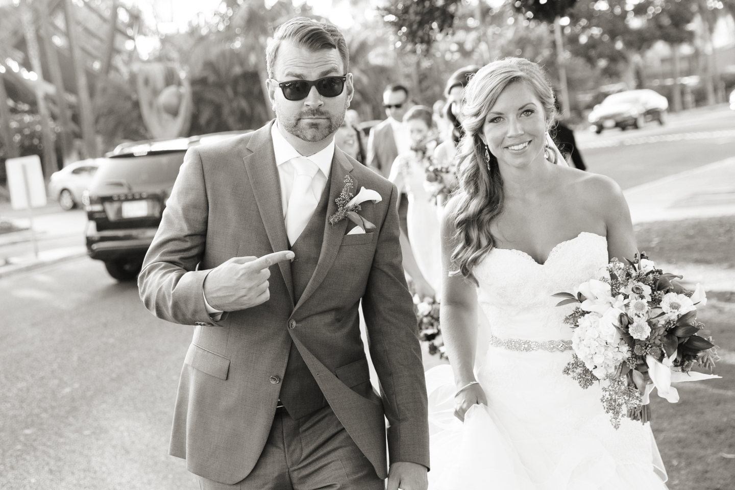 Lindsay i Dave w dniu swojego ślubu