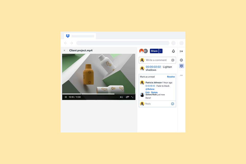 Add frame-specific feedback on videos for faster collaboration