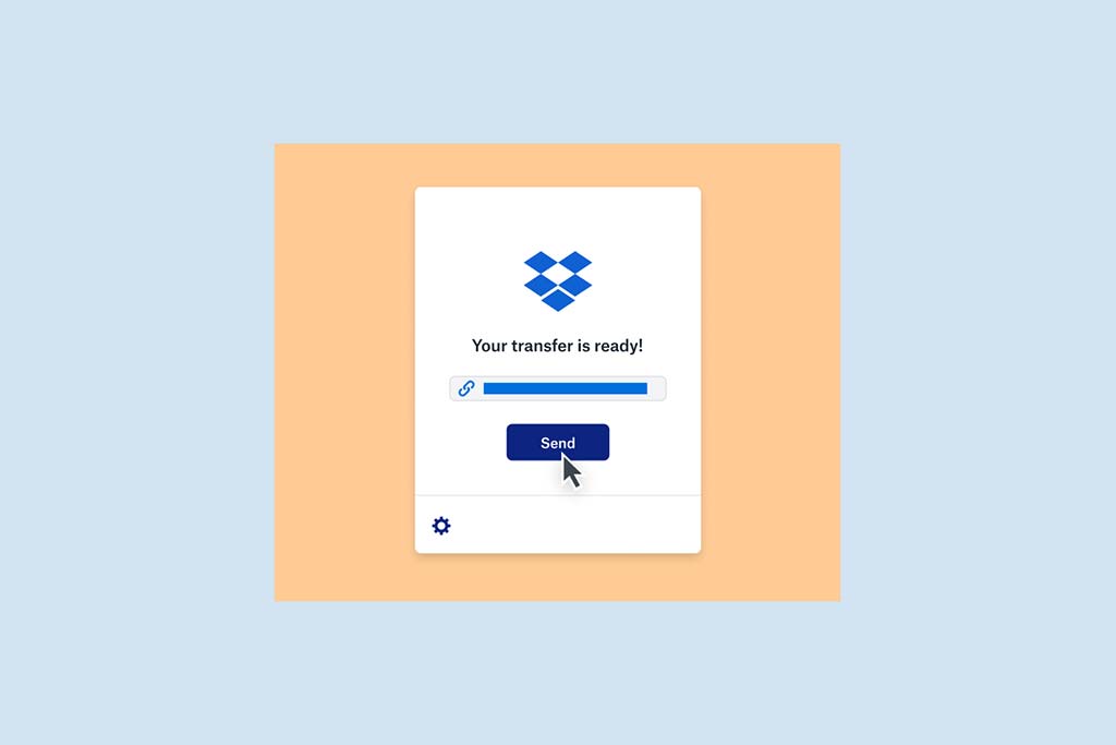 Easily send large files with Dropbox Transfer